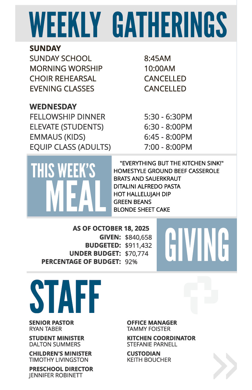 Bulletin - April 28 - Coming Events