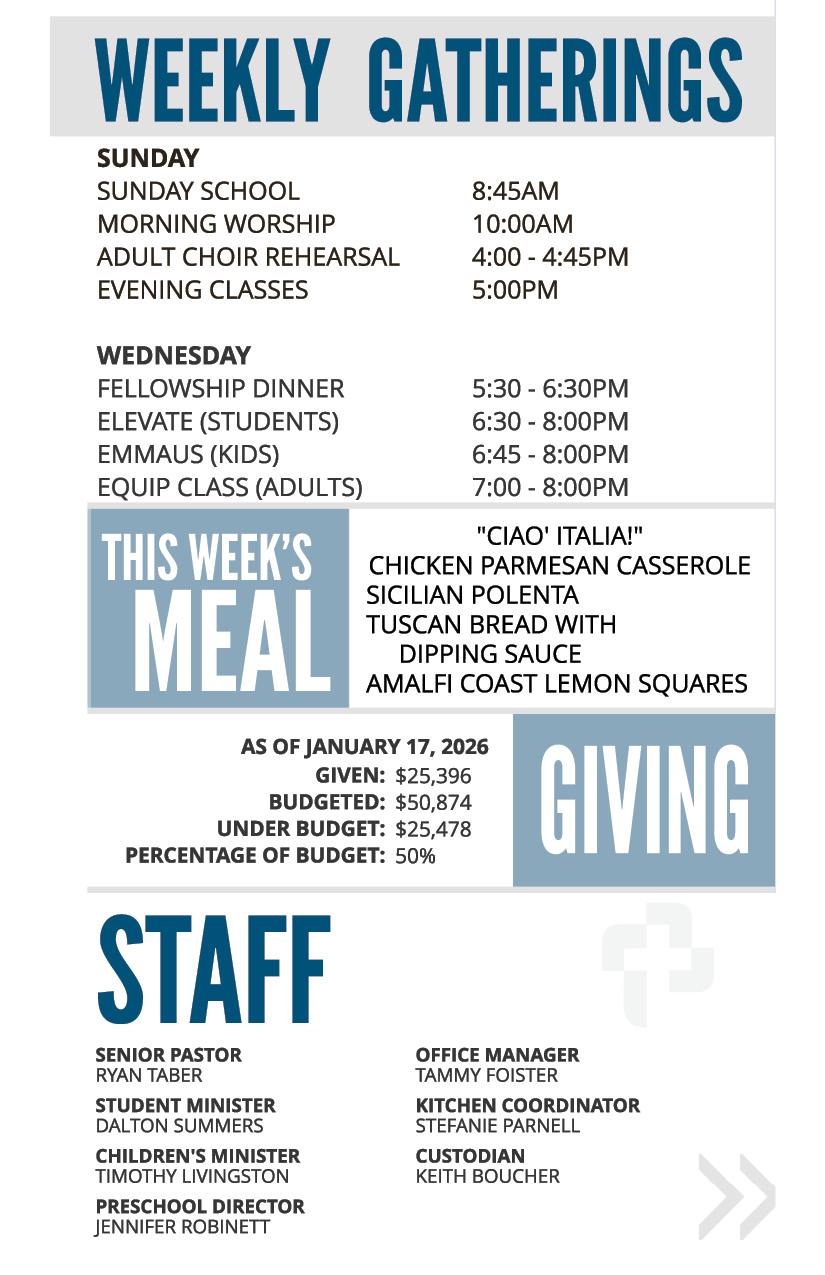 Bulletin - April 28 - Coming Events