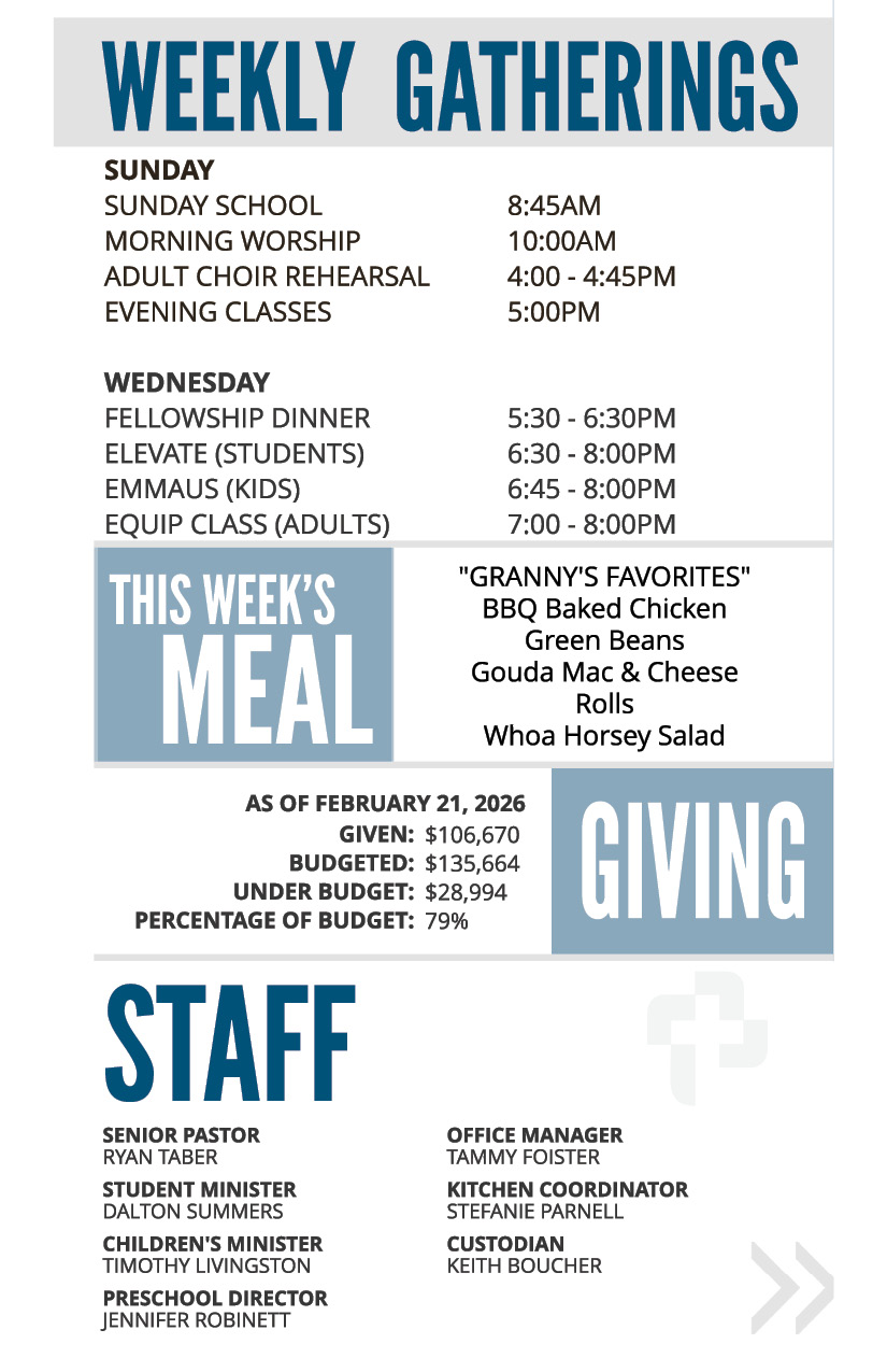 Bulletin - April 28 - Coming Events