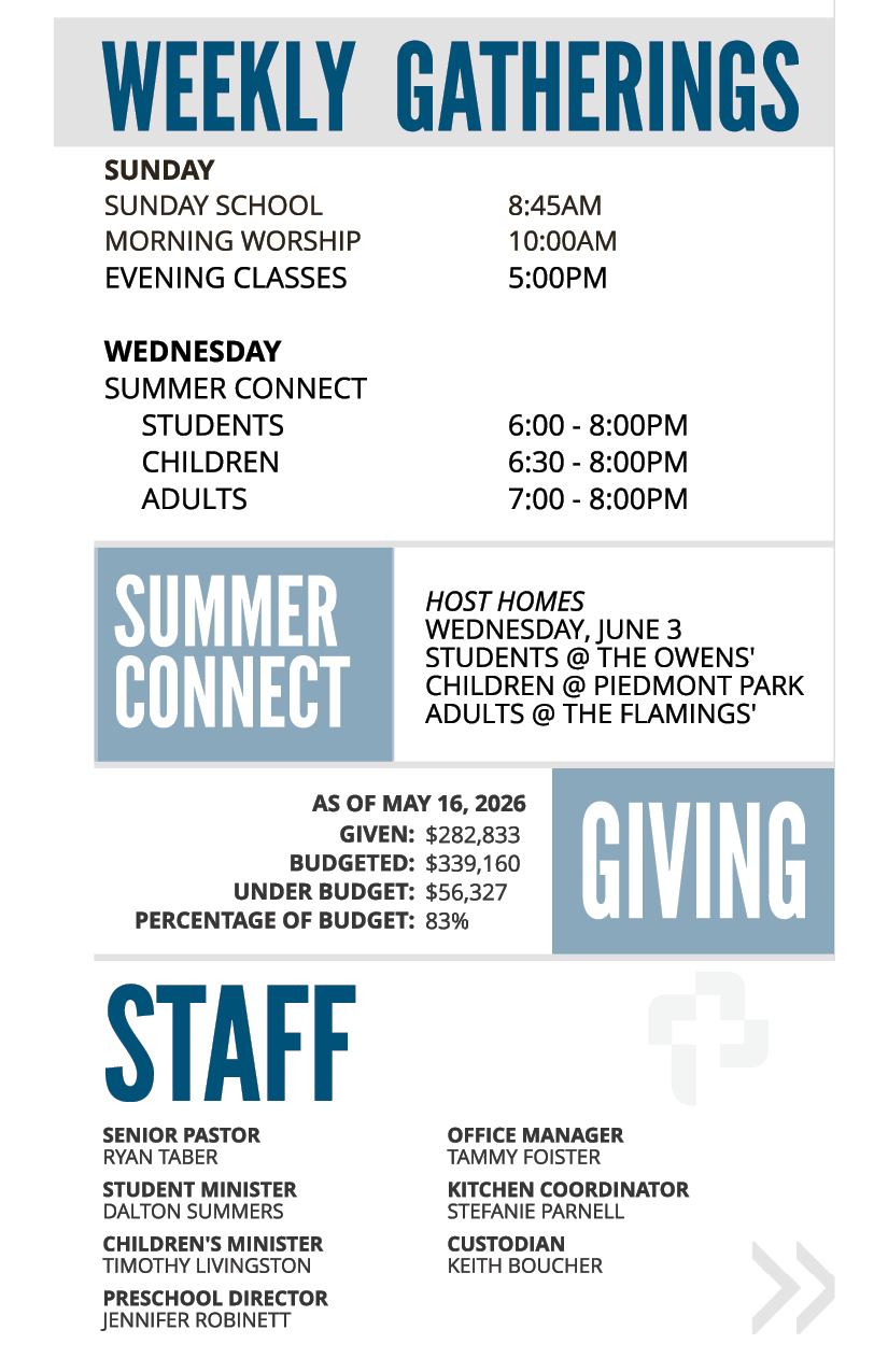 Bulletin - April 28 - Coming Events